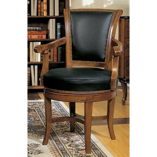 SE Venezia Palladio swivel leather easy chair