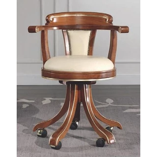 SE Art Deco Queen Anne Swivel chair