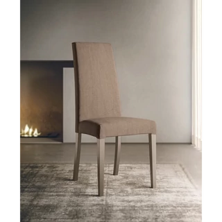 Adele szék (bézs/barna – mogyorószínű váz és kávészínű szövet)