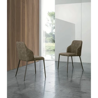 Lilium szék (Vintage 102 ökobőr (B kategória), mocsárszürke váz)