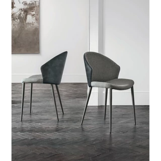 Paris Bicolor szék (Easy 05 szövet (1/One kategória), Vintage 107 ökobőr (B kategória), mocsárszürke váz)