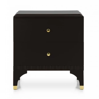 Ellipse night table with 2 drawers