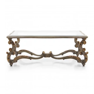 Firenze coffee table with glass top