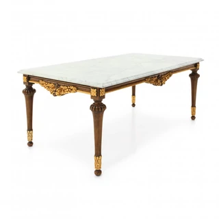 Giano coffee table with marble top