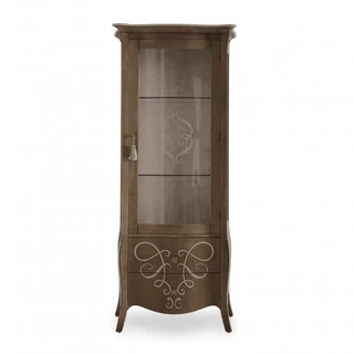 Butterfly 1-door display cabinet opening to the right with 2 drawers