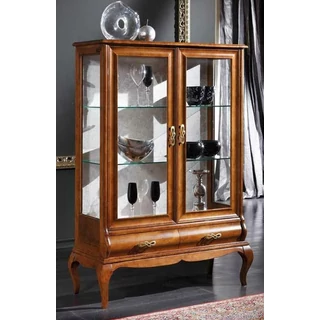 TV-Vetrine 2-doors small display cabinet with 1 drawer