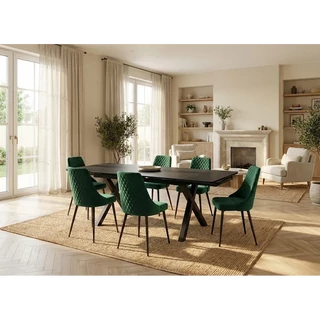 TV-Chalet Genova bővíthető kerámialapos étkezőasztal