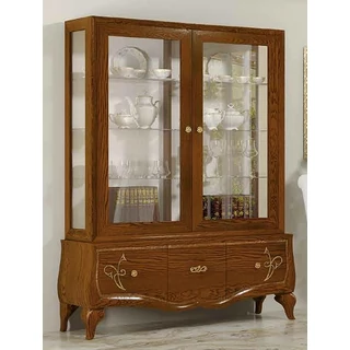 TV-Vetrine 2-doors display cabinet with 3 drawers