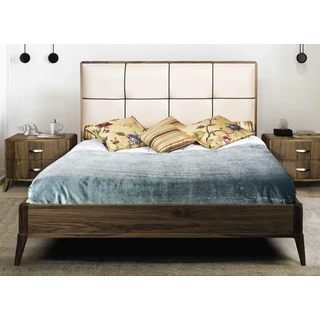 Elegance Double bedstead - 165 cm, with upholstered headboard