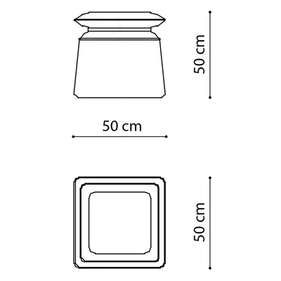 AC Allure Day Lamp table, height: 50 cm