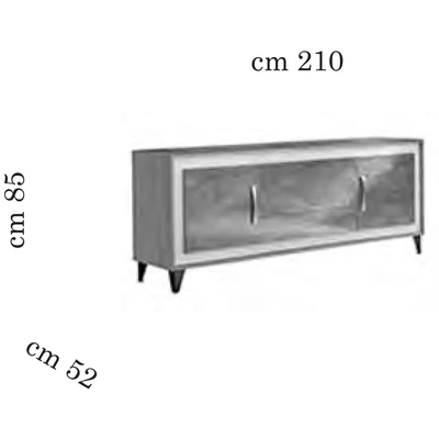 AC Ambra Day 2-doors buffet chest of drawers with 3 drawers