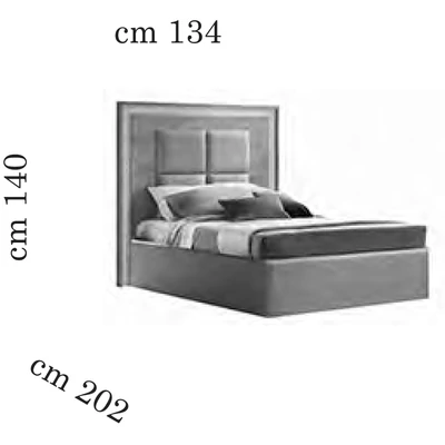 AC Ambra Upholstered single bedstead