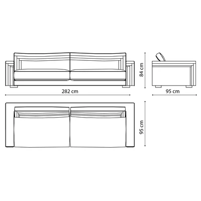 AC Atmosfera Day Quadruple couch