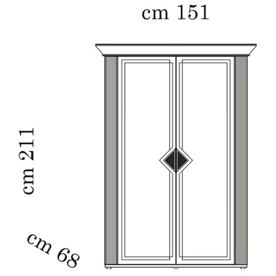 AC Diamante 2-doors cabinet