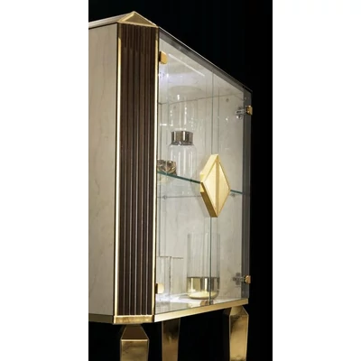 AC Diamante Day Lux 2-ajtós vitrines tálalószekrény