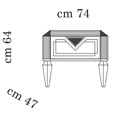 AC Diamante éjjeliszekrény