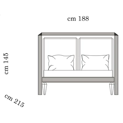 AC Diamante Double bedstead