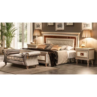 AC Dolce Vita Double bedstead with upholstered headboard