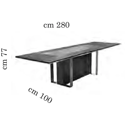 AC Essenza Day Dining table 200x100 cm (+2x40 cm extendable)