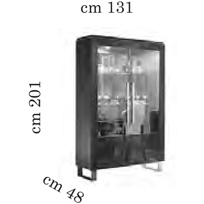 AC Essenza Day 2-doors display cabinet