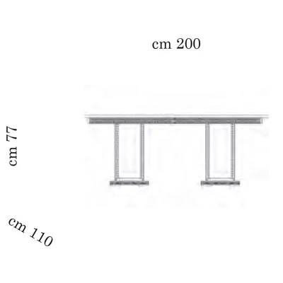 AC Fantasia Day Dining table 200x110 cm