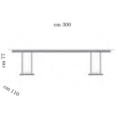 AC Fantasia Day Dining table 200x110 cm (+2x50 cm extendable)