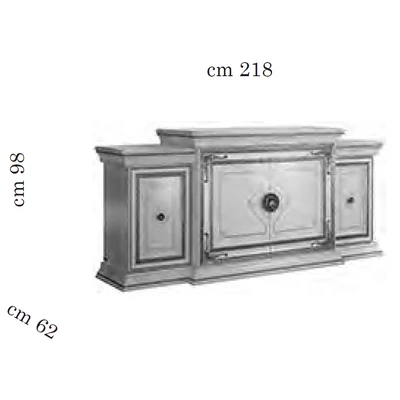 AC Leonardo Day 4-wooden doors buffet chest of drawers