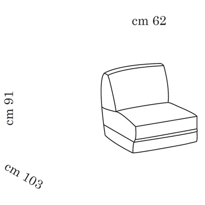 AC Liberty Day Armchair without armrest