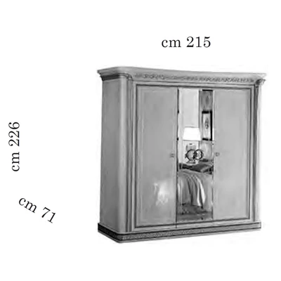 AC Melodia 3-doors cabinet with 1 mirrored door