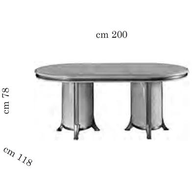 AC Melodia Day Oval dining table 200x118 cm