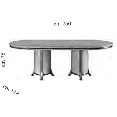 AC Melodia Day Oval dining table 200x118 cm (+50 cm extendable)