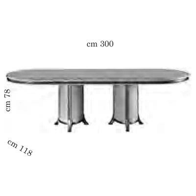 AC Melodia Day Oval dining table 200x118 cm (+2x50 cm extendable)