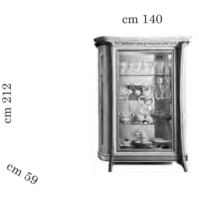 AC Melodia Day 2-doors display cabinet