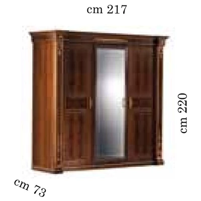 AC Modigliani 3-doors cabinet with 1 mirrored door