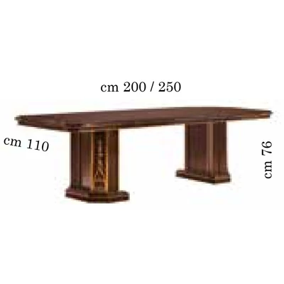 AC Modigliani Day Dining table 200x110 cm (+50 cm extendable)