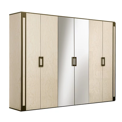 AC Poesia 6-doors wardrobe, 2 doors with mirror