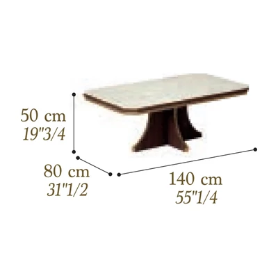 Walnut-Marble Coffee Table – AC Romantica Day