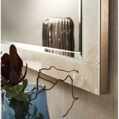 Marble Patterned Mirror with Asymmetrical Frame – AC Luce Day Light