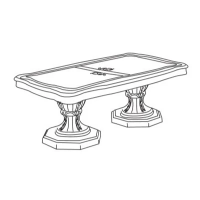 BC Betty Day Coffee table - white-gold