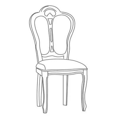 BC Betty Day Giglio Chair - white-gold