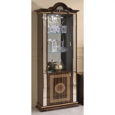 BC Venus Day 1-door display cabinet - walnut