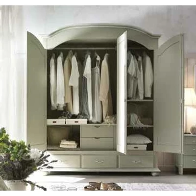 BL Asia 3-doors wardrobe cabinet with 3 drawers