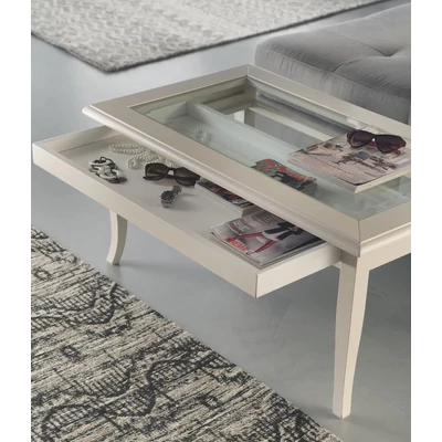 BL Maison Day coffee table with glass top