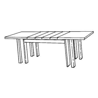 BL Asia Day Dining table 180x85 cm (+4x45 cm extendable)