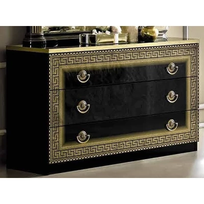 Aida komód - fekete-arany