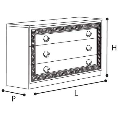 Aida Chest of drawers - beige