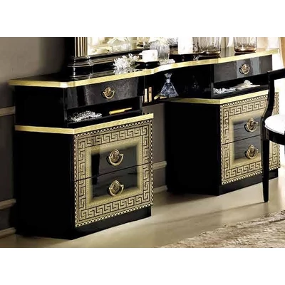 Aida fésülködő asztal - fekete-arany