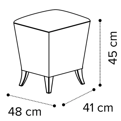 Nabucco Pouf - silver birch