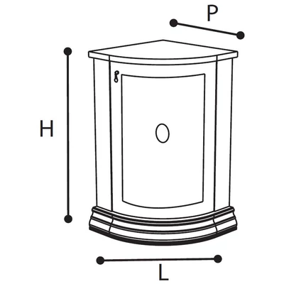 Leonardo Day Corner buffet element
