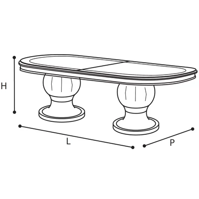 Leonardo Day Oval dining table 185x106,5 cm (+45 cm extendable)